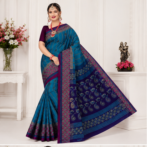 100% Cotton Printed Saree for Women | Soft, Breathable & Comfortable