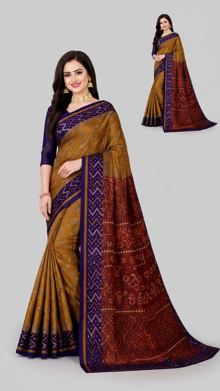 100% Cotton Printed Saree for Women | Soft, Breathable & Comfortable