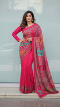 Heavy Marsh mellow georgette saree