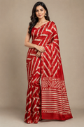 Moss Patta Saree