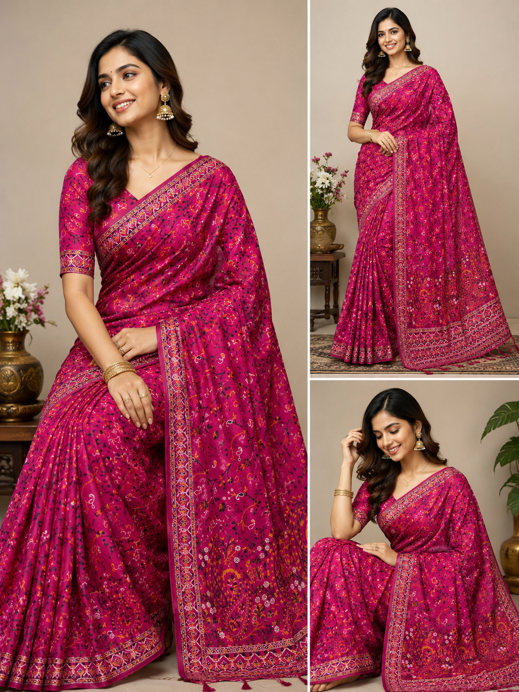 Pashmina Silk Saree