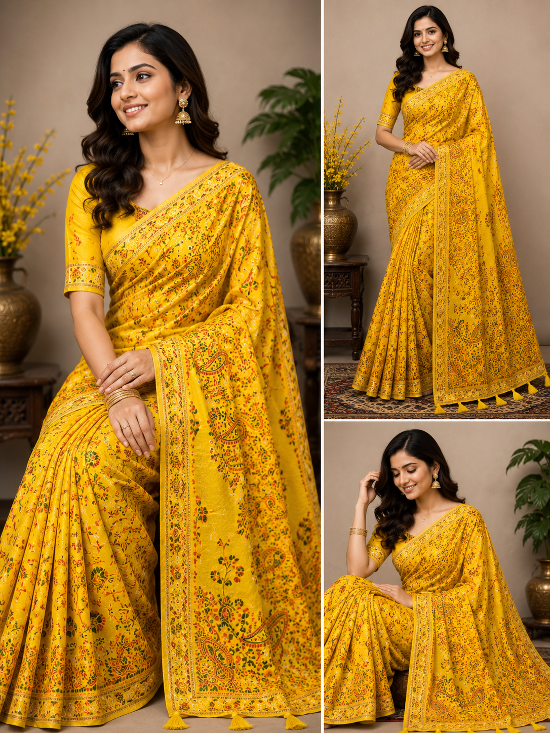 Pashmina Silk Saree