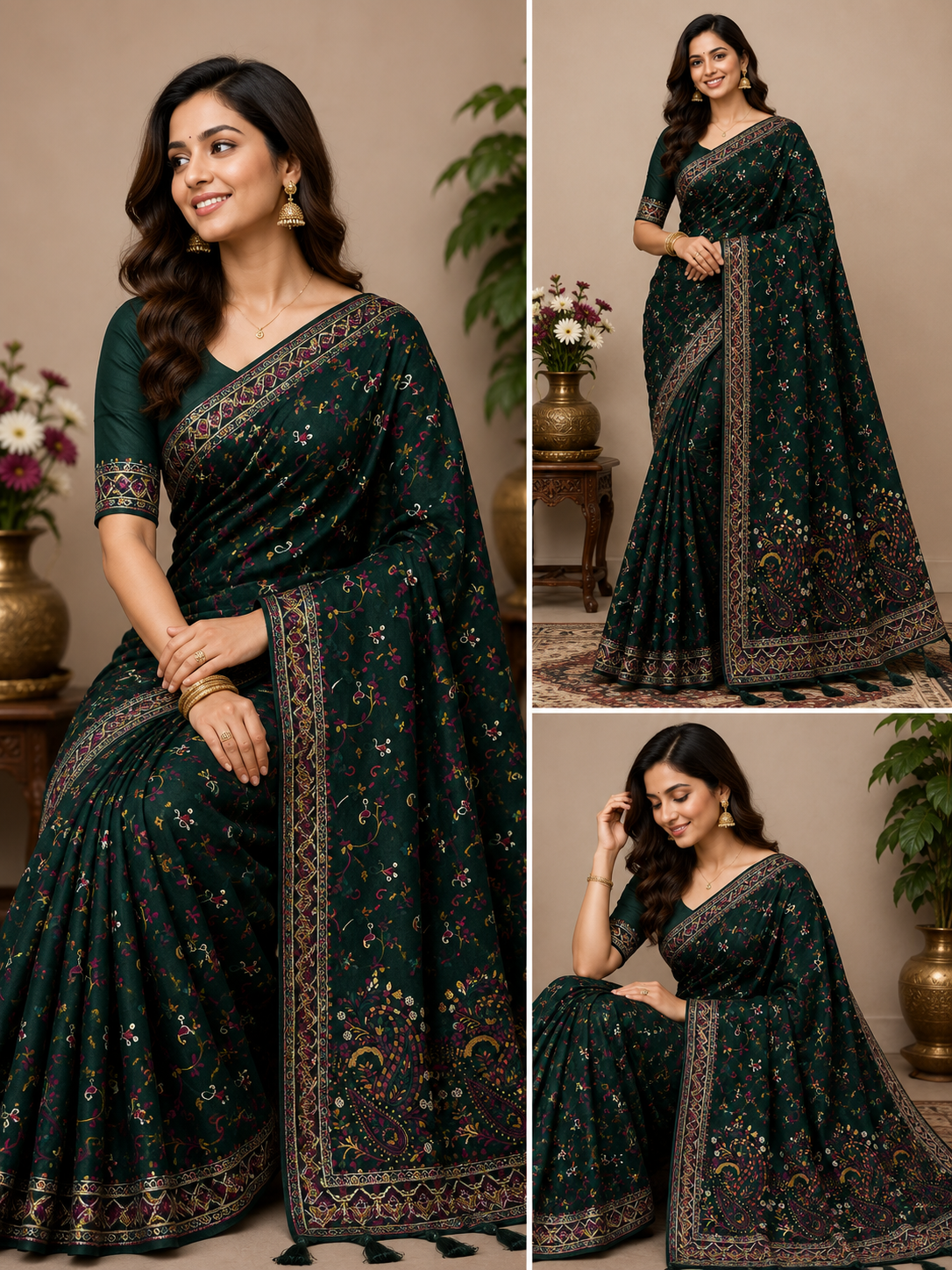 Pashmina Silk Saree