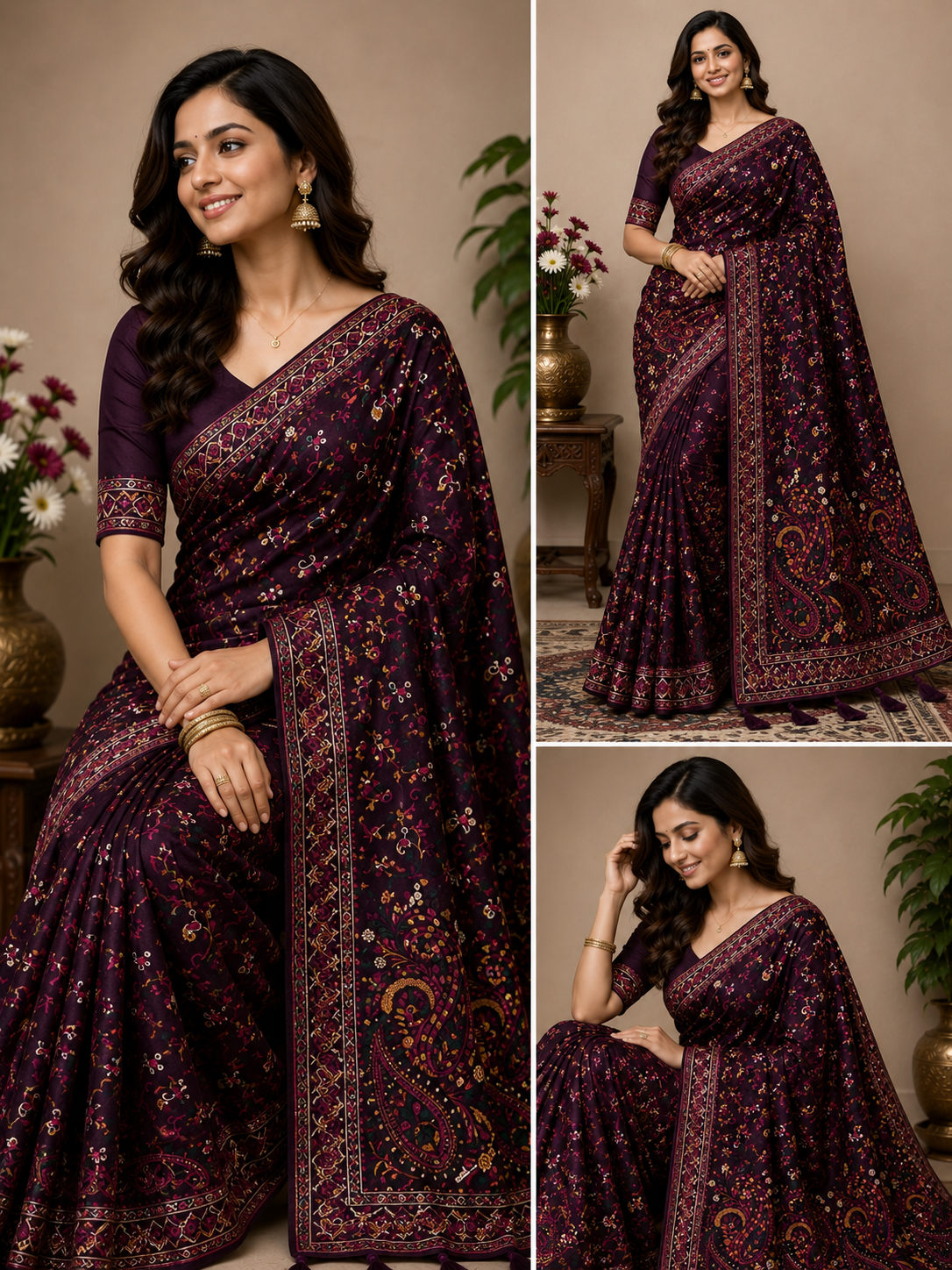 Pashmina Silk Saree