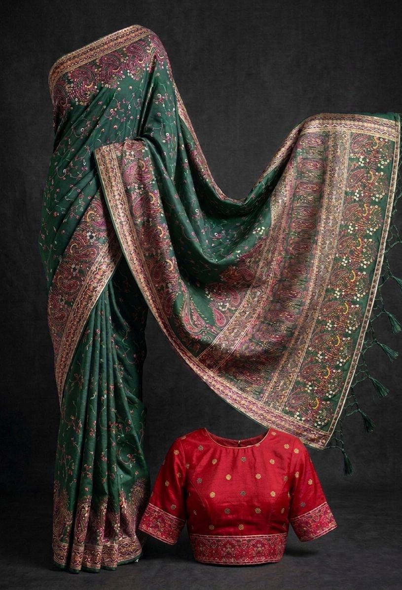 Exquisite Pashmina Silk Saree Collection