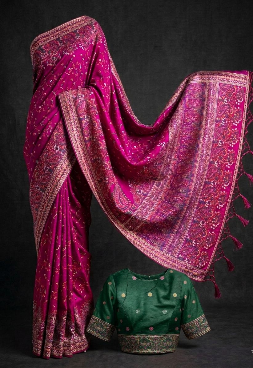 Exquisite Pashmina Silk Saree Collection