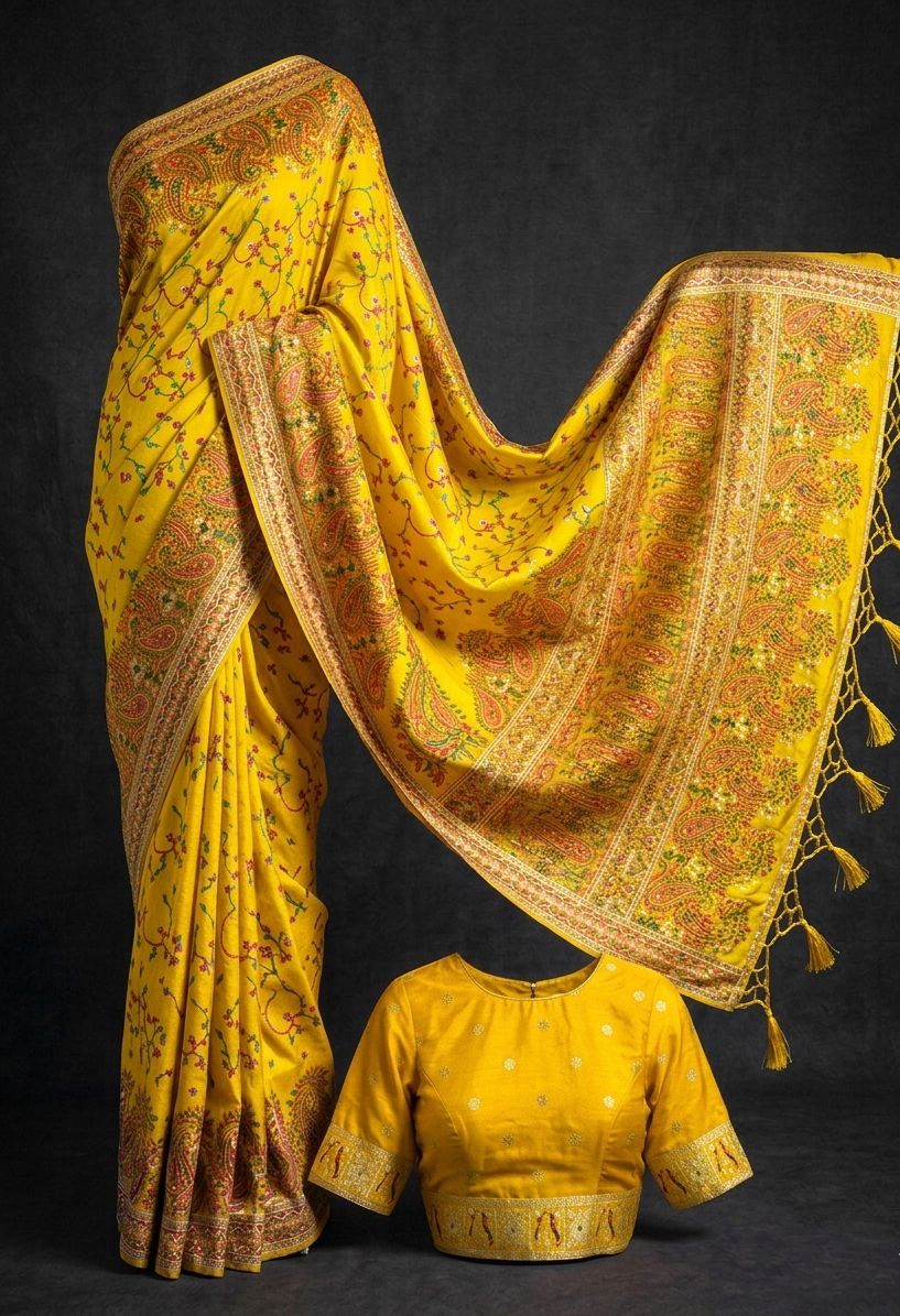 Exquisite Pashmina Silk Saree Collection