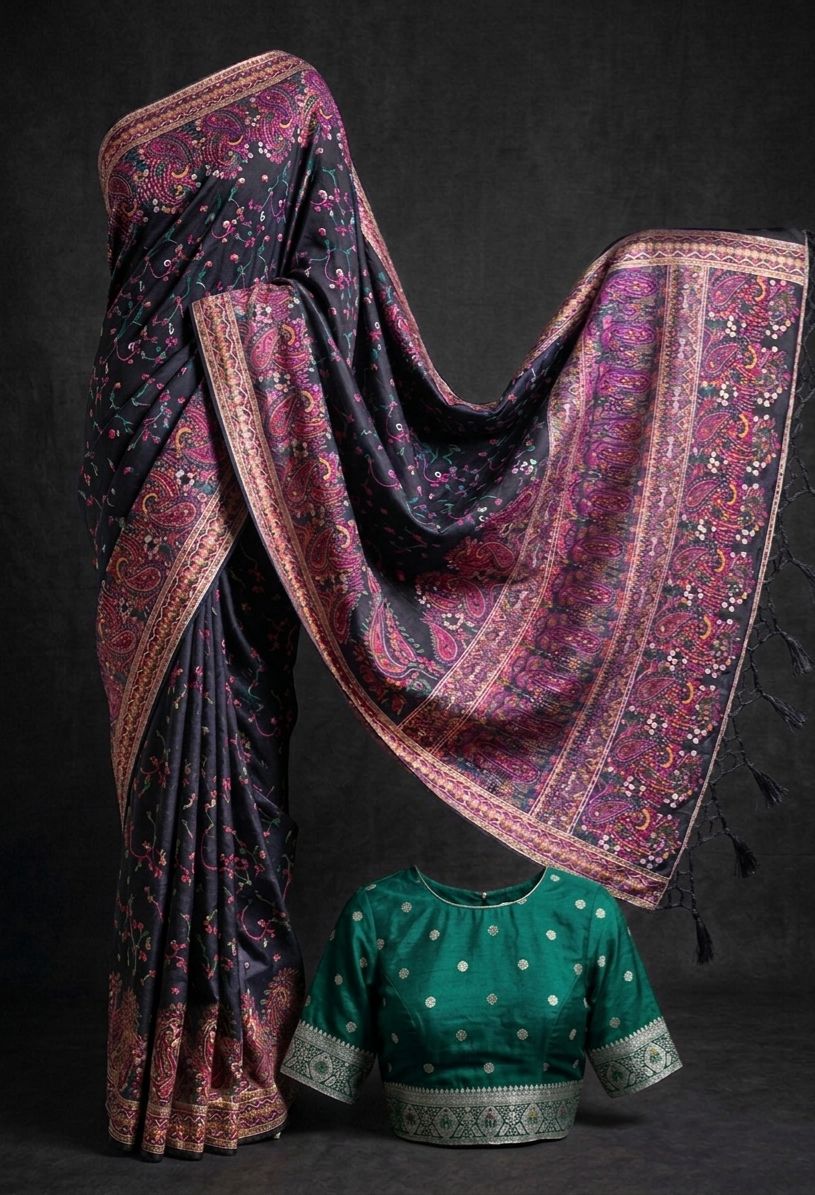 Exquisite Pashmina Silk Saree Collection