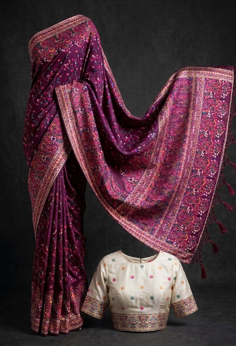 Exquisite Pashmina Silk Saree Collection